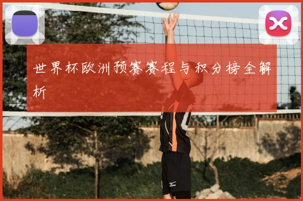 世界杯欧洲预赛赛程与积分榜全解析